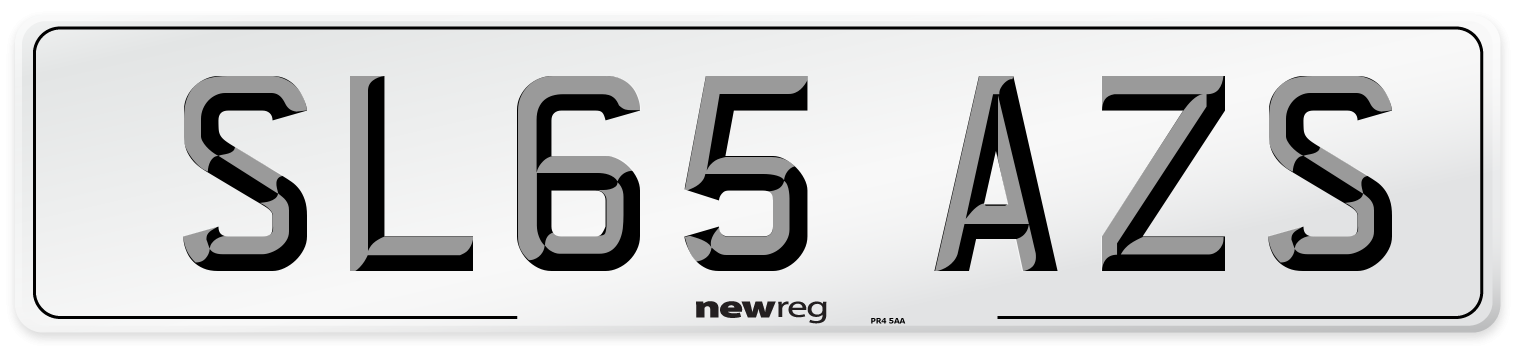 SL65 AZS Number Plate from New Reg